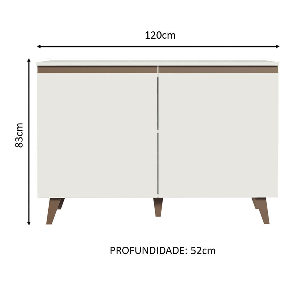 Mueble para Lavadero 120 cm 2 Puertas Blanco Reims