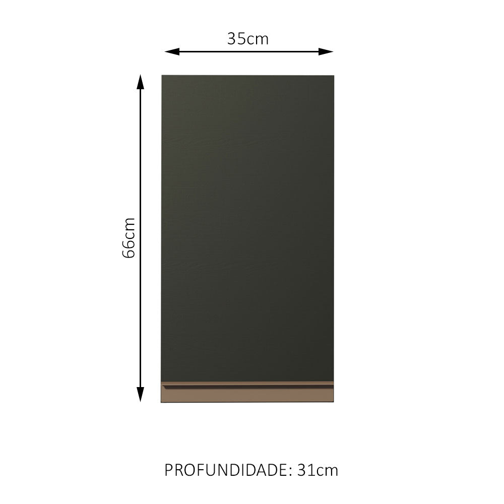 Gabinete Superior Reims 35 cm 1 Puerta Negro