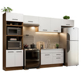 Cocina Integral 350cm Marrón/Blanco Agata 01