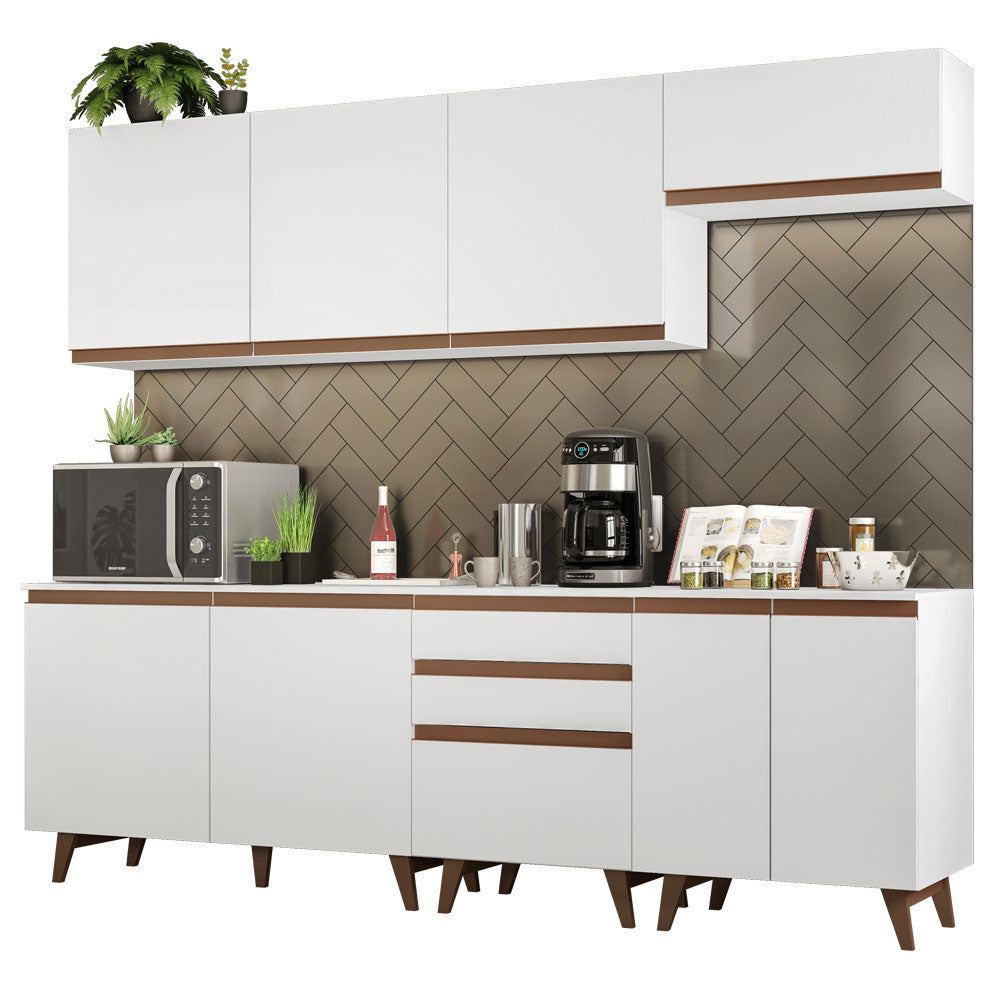 Cocina Integral 250cm Blanco Reims 01