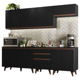 Cocina Integral 250cm Reims Negro 01