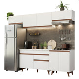 Cocina Integral 260cm Blanco Reims 10