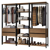 Clóset Modulado Valencia 4 Cajones 199cm Marrón/Negro 02