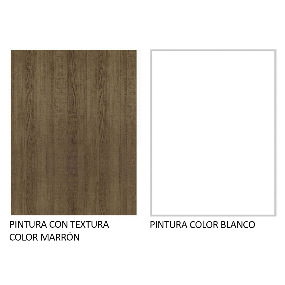 Cocina Integral 270cm Marrón/Blanco Agata 07