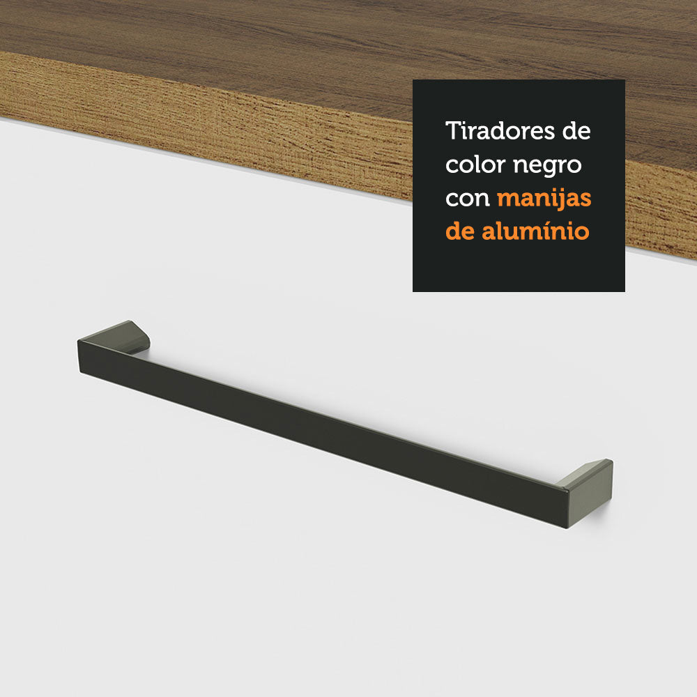 Cocina Integral 270cm Marrón/Blanco Agata 03
