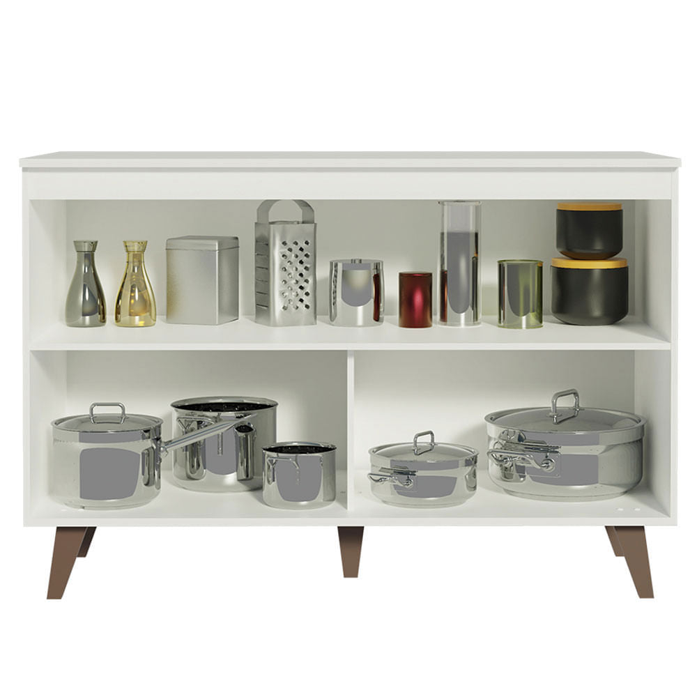 Mueble para Lavadero 120 cm 2 Puertas Blanco Reims