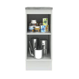 Gabinete Bajo 35 cm 1 Puerta Agata Blanco/Gris