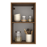 Alacena Madesa Agata 40 cm 1 Puerta Marrón/Blanco