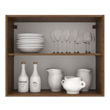 Alacena 80 cm 2 Puertas Marrón/Crema Agata Madesa