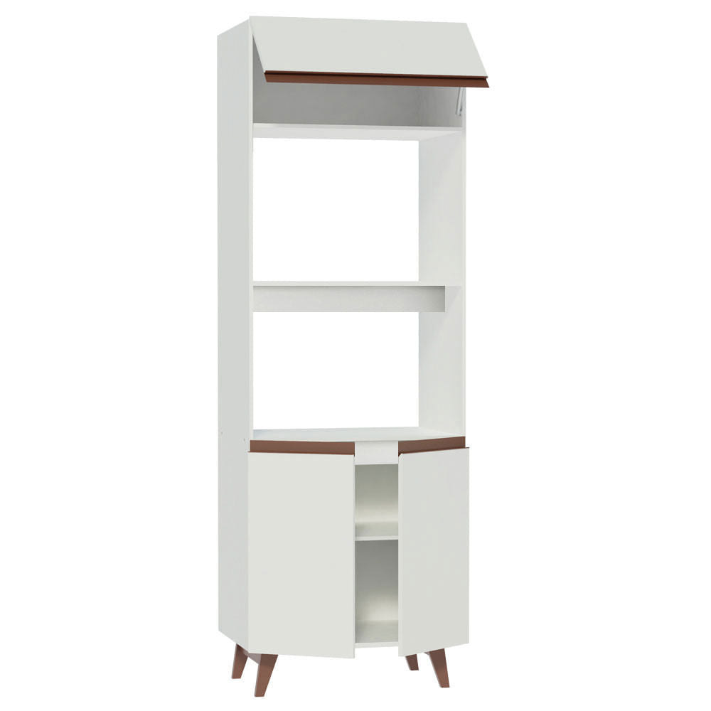 Mueble de Cocina para Horno 70 cm 3 Puertas Blanco Reims