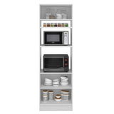 Mueble para Horno 70 cm 3 Puertas Blanco/Negro Glamy