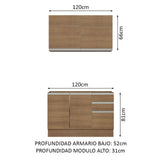Mueble de Cocina Integral Glamy 120 cm 03