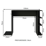 Escritorio Mesa para Computadora Office Negro 9414