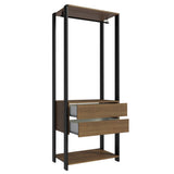 Clóset Modular Valencia 2 Cajones 70cm Marrón/Negro