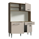 Mueble de Cocina Compacto 120cm Marron/Crema Life Madesa