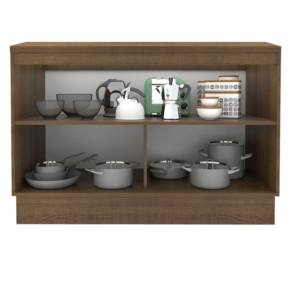 Mueble de Cocina Glamy 120 cm - Mostrador para Lavadero con Encimera