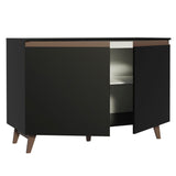 Gabinete Bajo para Lavadero 2 Puertas  Reims Negro