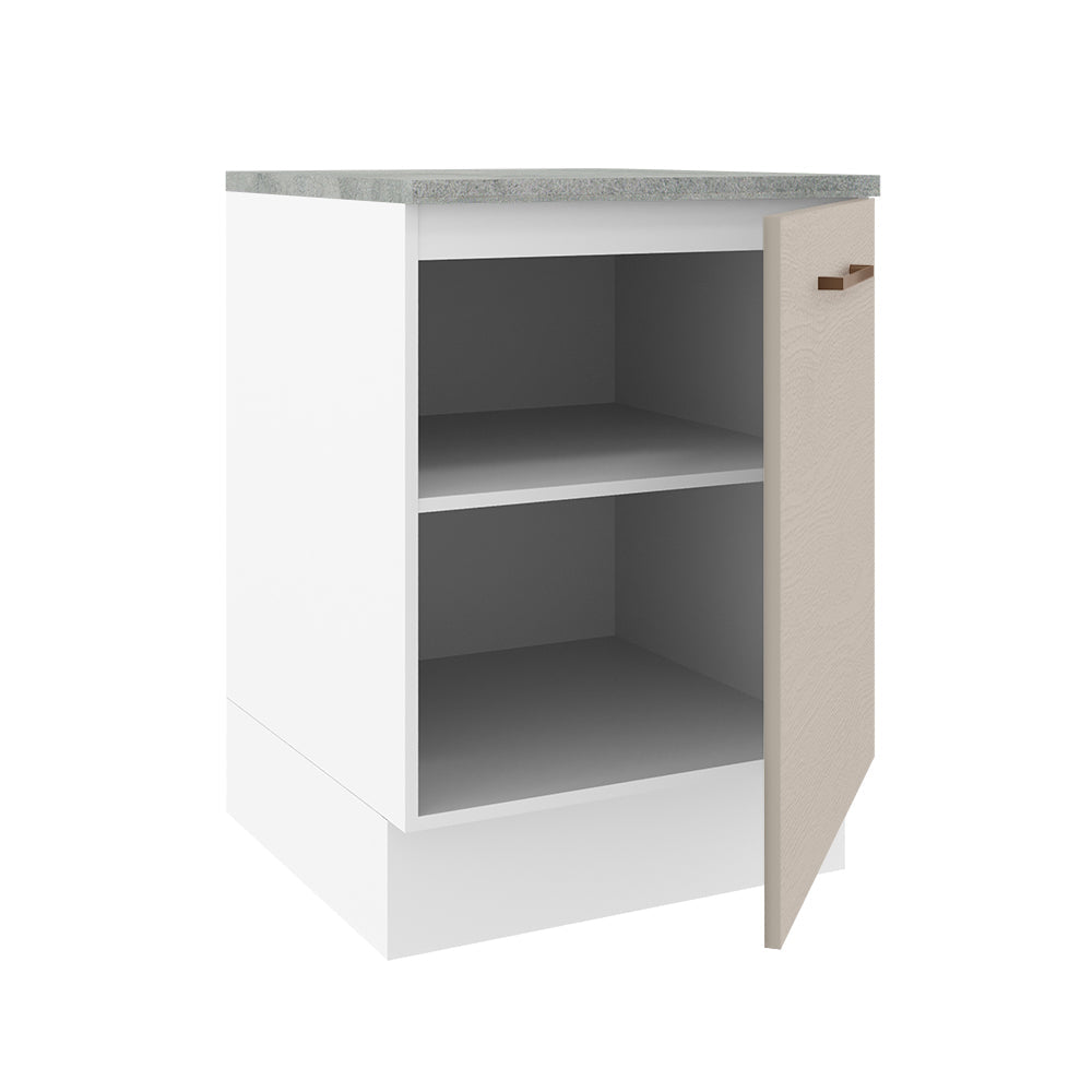Mueble de Cocina 60 cm 1 Puerta Blanco/Crema Agata Madesa