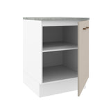 Mueble de Cocina 60 cm 1 Puerta Blanco/Crema Agata Madesa