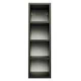 Gabinete Superior Botellero 20 cm para Cocinas Reims, Glamy y Agata Negro