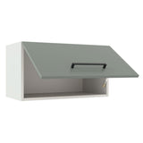 Gabinete Superior 60 cm 1 Puerta Abatible Agata Blanco/Gris