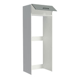 Mueble de Cocina para Refrigerador 1 Puerta Abatible Agata Blanco/Gris
