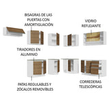 Mueble de Cocina Integral de Esquina Glamy 469 cm 01