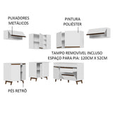 Cocina Integral de Esquina 402cm Blanco Reims 03
