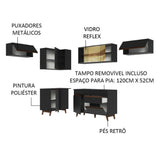 Cocina Integral Esquinera 402cm Negro Reims 04
