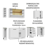 Cocina Integral 220cm Blanco Agata de Thêmis