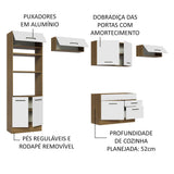 Cocina Integral 350cm Marrón/Blanco Agata 01