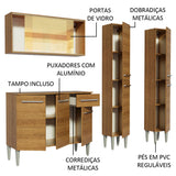 Cocina Compacta 169cm Marrón Emilly Voice 05
