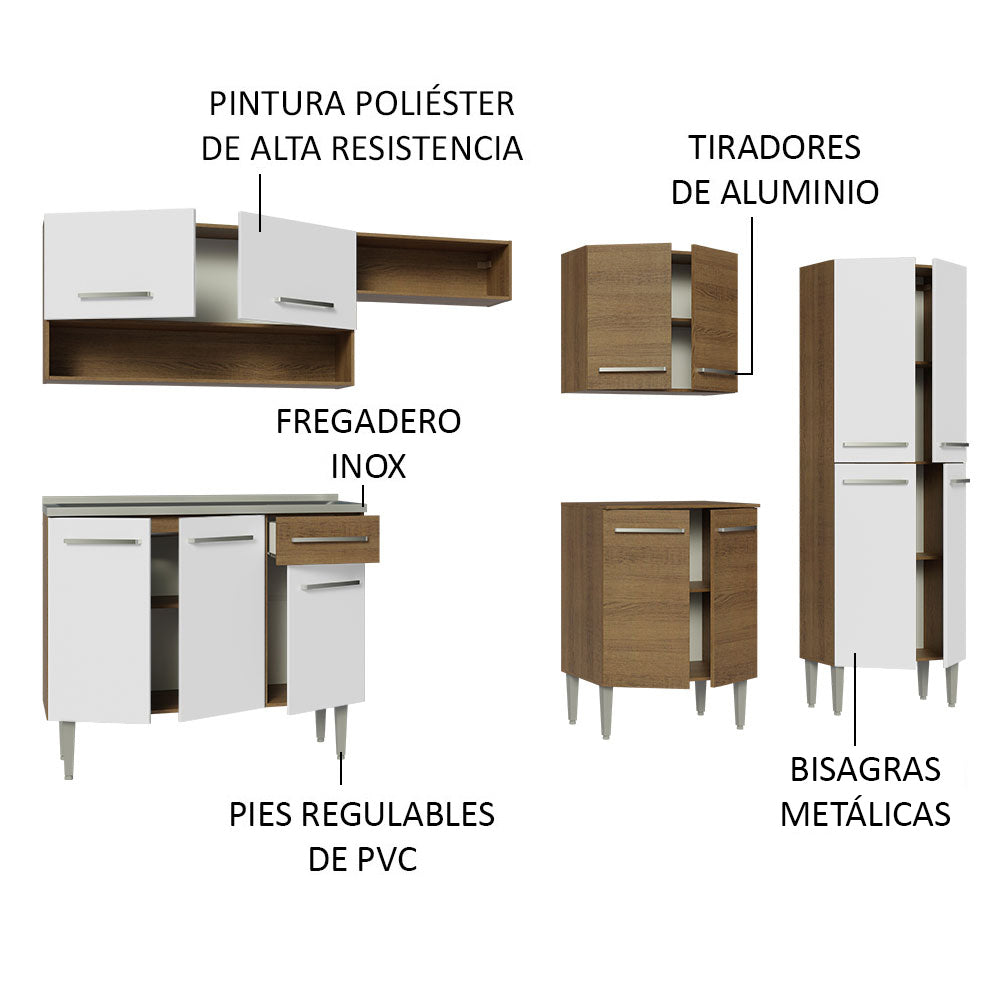Mueble de Cocina Integral Emilly 293 cm - Con Lavadero 09