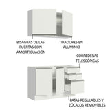 Mueble de Cocina Integral Glamy 120 cm - Con Lavadero 09