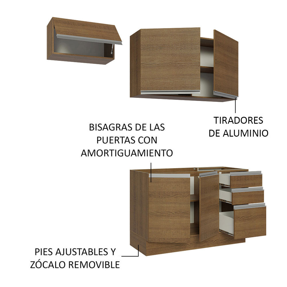 Mueble de Cocina Integral Glamy 180 cm 09
