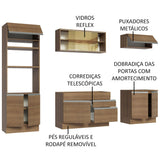 Cocina Integral 270cm Marrón Glamy 10