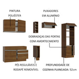 Cocina Integral 290cm Marrón Cristal 09