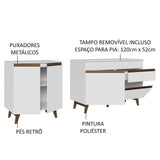 Kit con 2 Gabinetes de Cocina Reims 4 Puertas 1 Cajón (Con Encimera) Blanco
