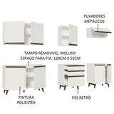 Cocina Integral 250cm Blanco Reims 01