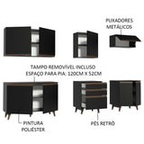 Cocina Integral 250cm Reims Negro 01