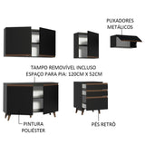 Cocina Integral 250cm Reims Negro 02