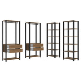 Clóset Modulado Valencia 4 Cajones 358cm Marrón/Negro 03