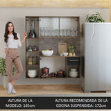 Mueble de Cocina Compacta Elevada Easy 120 cm - Con Encimera