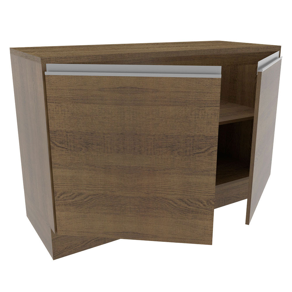 Mueble de Cocina Glamy 120 cm - Mostrador para Lavadero con Encimera