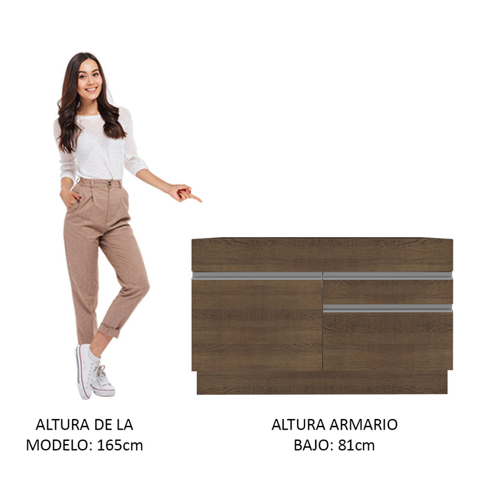 Mueble de Cocina Glamy 120 cm - Mostrador para Lavadero