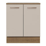 Mueble de Cocina  70 cm 2 Puertas Marrón/Crema Agata Madesa