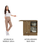 Mueble de Cocina Glamy - Mostrador de Esquina 1 Puerta