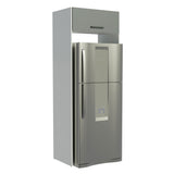 Mueble de Cocina para Refrigerador 1 Puerta Abatible Agata Blanco/Gris