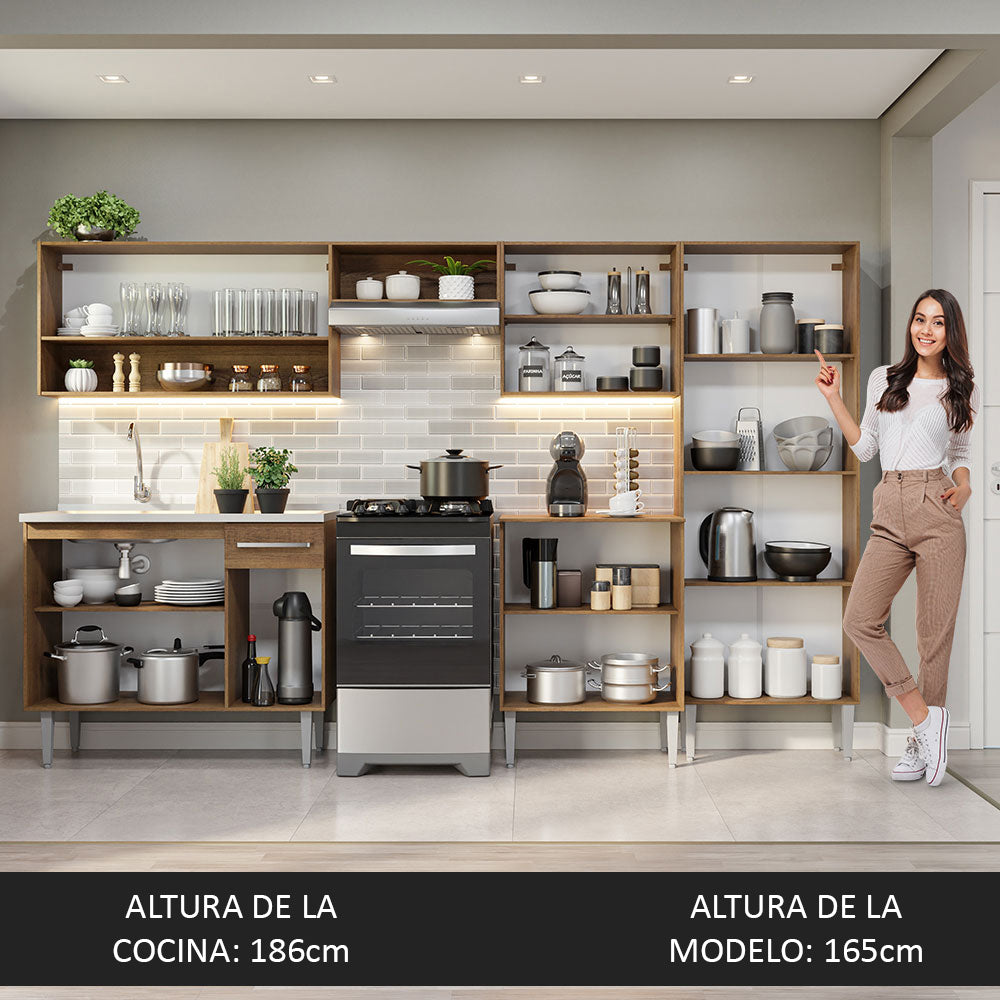 Mueble de Cocina Integral Emilly 293 cm - Con Lavadero 09