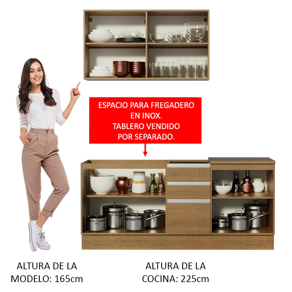 Mueble de Cocina Integral Milán 180 cm